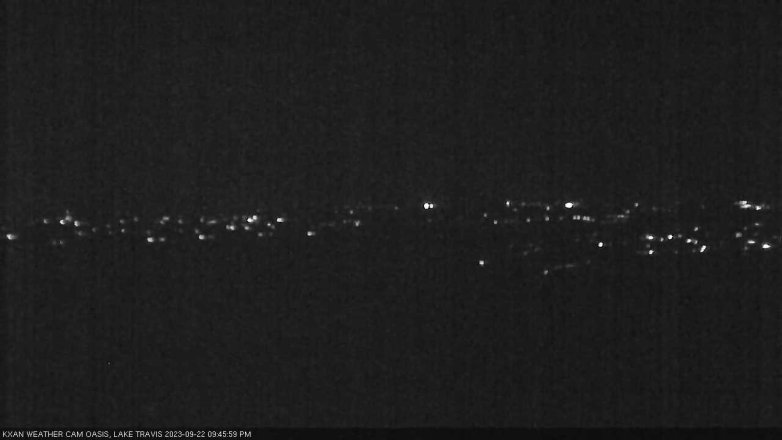 Lake Travis webcam, September 22, 2023 9:45 PM CT