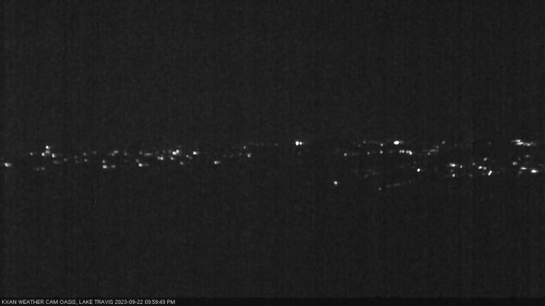 Lake Travis webcam, September 22, 2023 10:00 PM CT