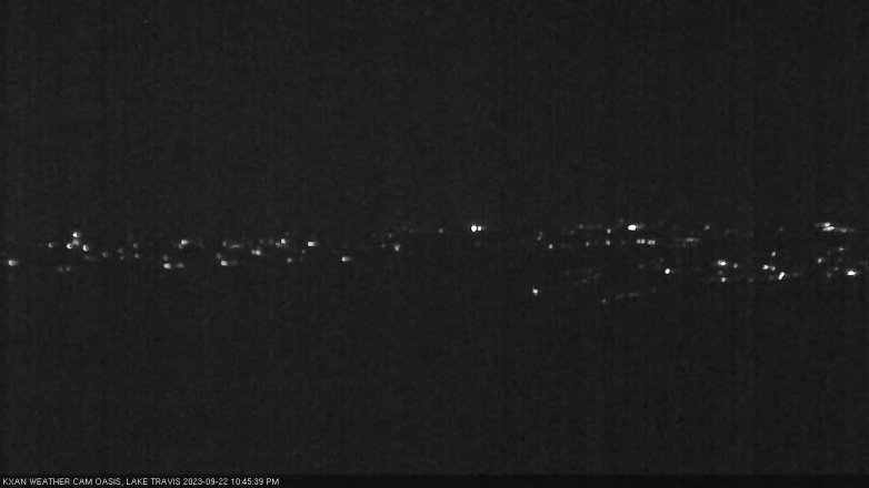 Lake Travis webcam, September 22, 2023 10:45 PM CT