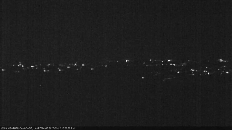 Lake Travis webcam, September 22, 2023 11:00 PM CT