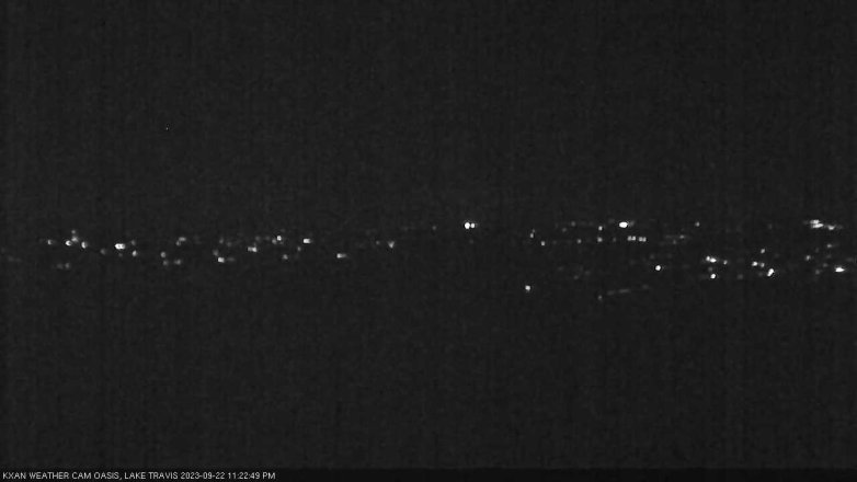 Lake Travis webcam, September 22, 2023 11:25 PM CT