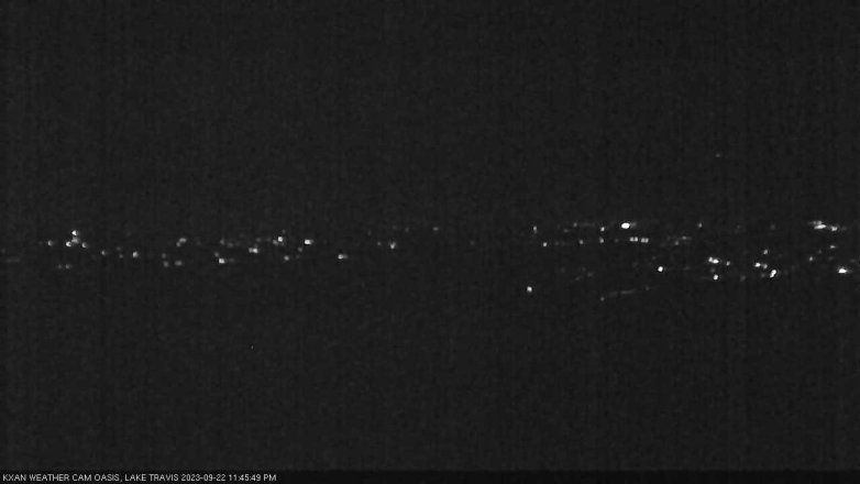 Lake Travis webcam, September 22, 2023 11:45 PM CT