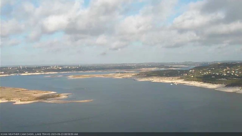 Lake Travis webcam, September 23, 2023 9:00 AM CT