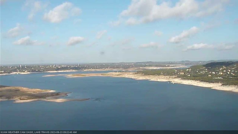 Lake Travis webcam, September 23, 2023 9:25 AM CT