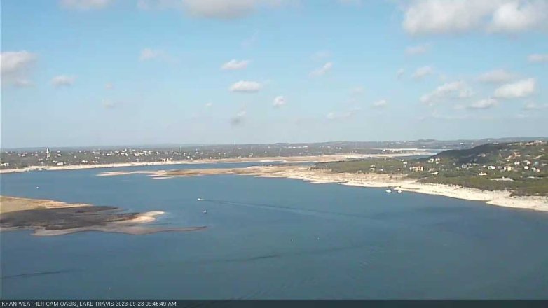 Lake Travis webcam, September 23, 2023 9:45 AM CT