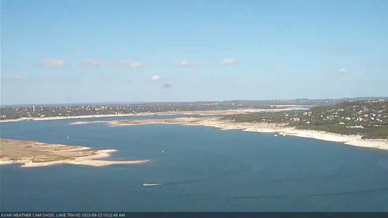 Lake Travis webcam, September 23, 2023 10:25 AM CT