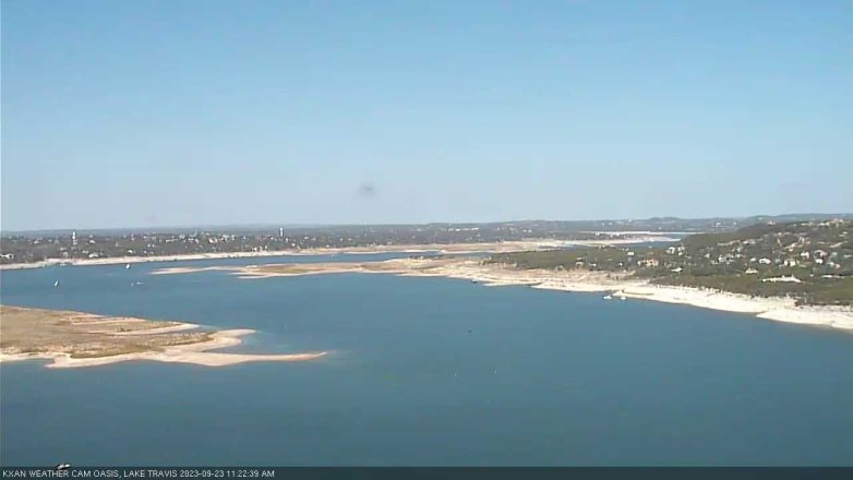 Lake Travis webcam, September 23, 2023 11:25 AM CT
