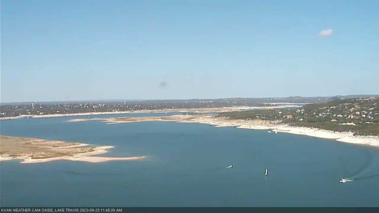 Lake Travis webcam, September 23, 2023 11:45 AM CT