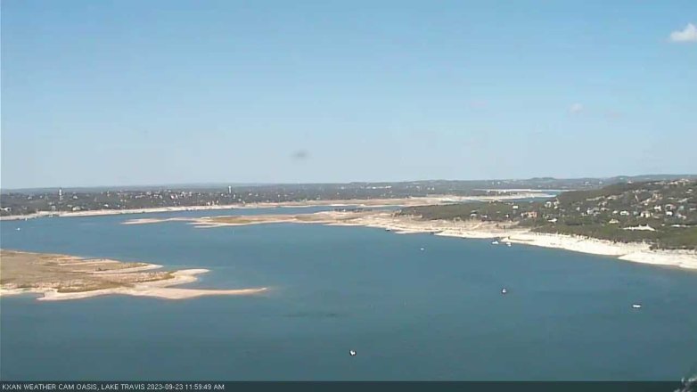 Lake Travis webcam, September 23, 2023 12:00 PM CT