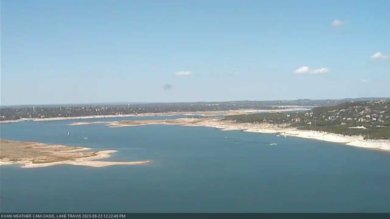Lake Travis webcam, September 23, 2023 12:25 PM CT