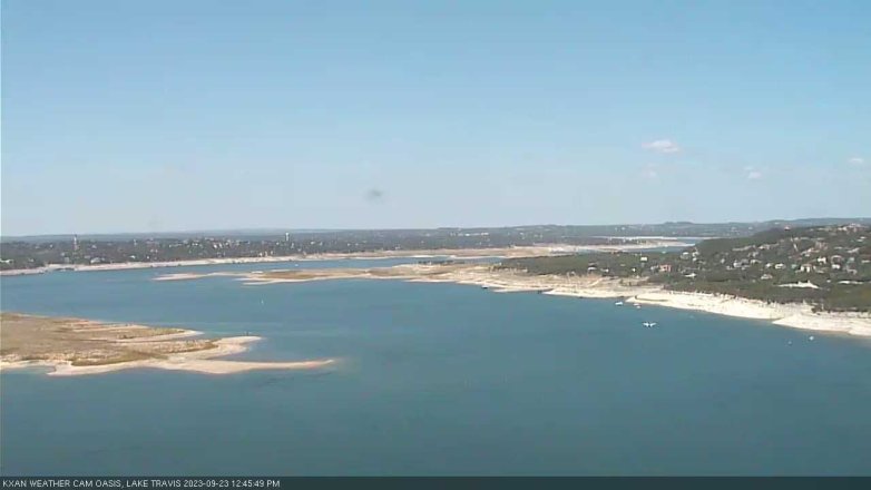 Lake Travis webcam, September 23, 2023 12:45 PM CT