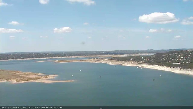 Lake Travis webcam, September 23, 2023 1:25 PM CT