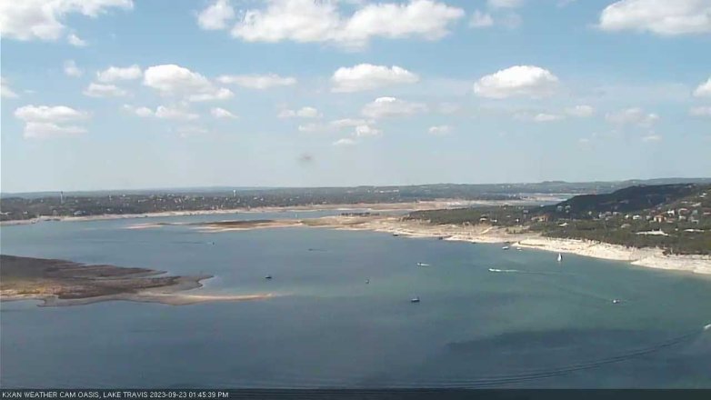 Lake Travis webcam, September 23, 2023 1:45 PM CT