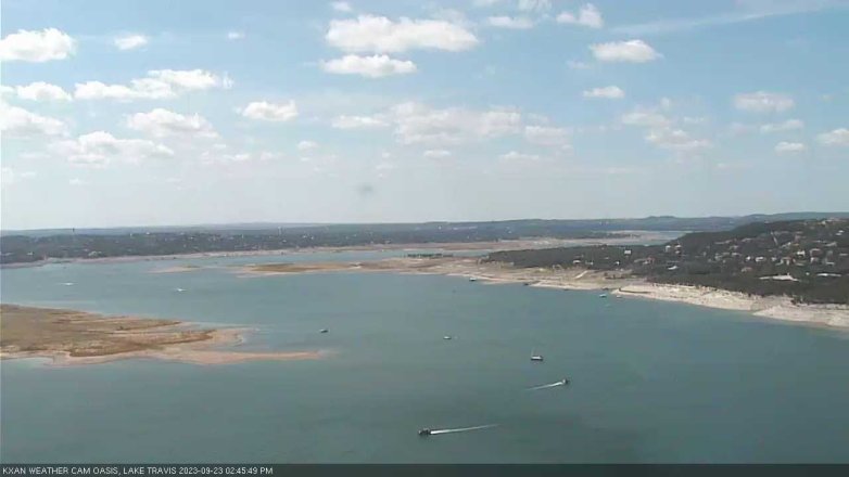 Lake Travis webcam, September 23, 2023 2:45 PM CT