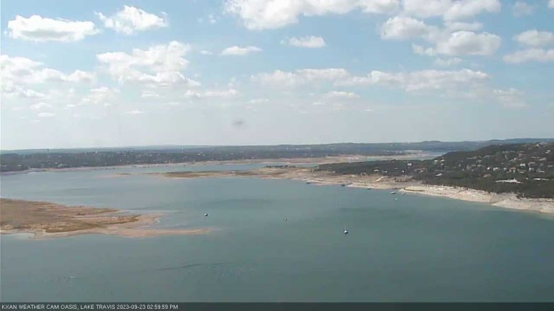 Lake Travis webcam, September 23, 2023 3:00 PM CT
