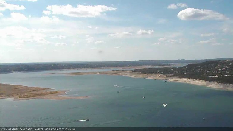 Lake Travis webcam, September 23, 2023 3:45 PM CT