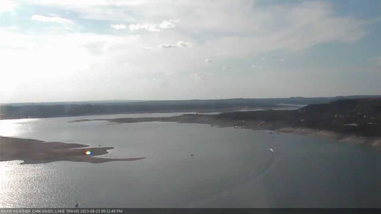 Lake Travis webcam, September 23, 2023 5:25 PM CT