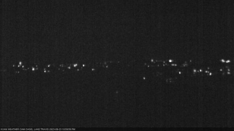 Lake Travis webcam, September 23, 2023 11:00 PM CT