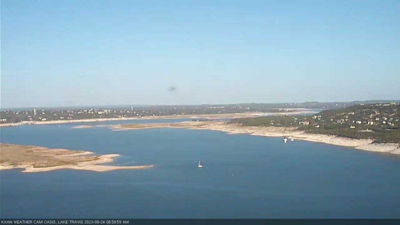 Lake Travis webcam, September 24, 2023 9:00 AM CT