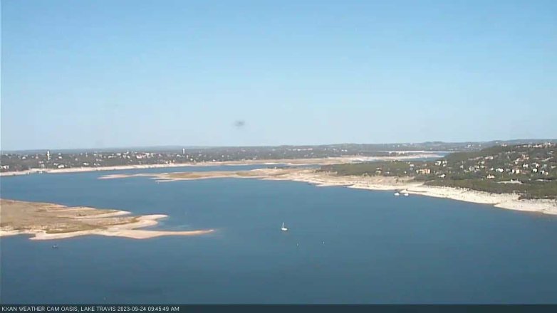 Lake Travis webcam, September 24, 2023 9:45 AM CT