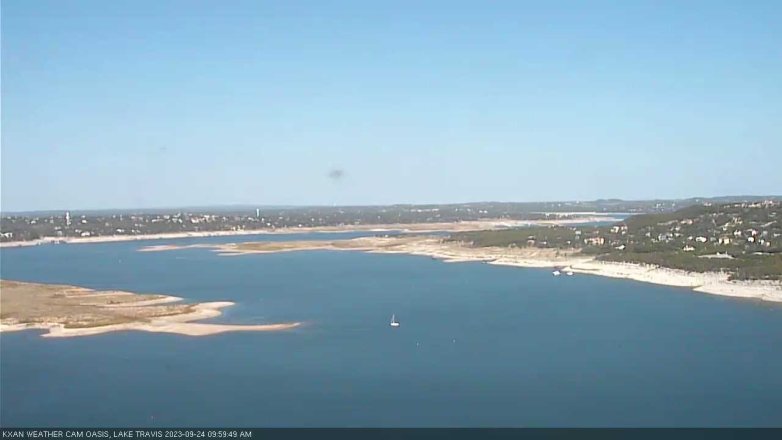 Lake Travis webcam, September 24, 2023 10:00 AM CT