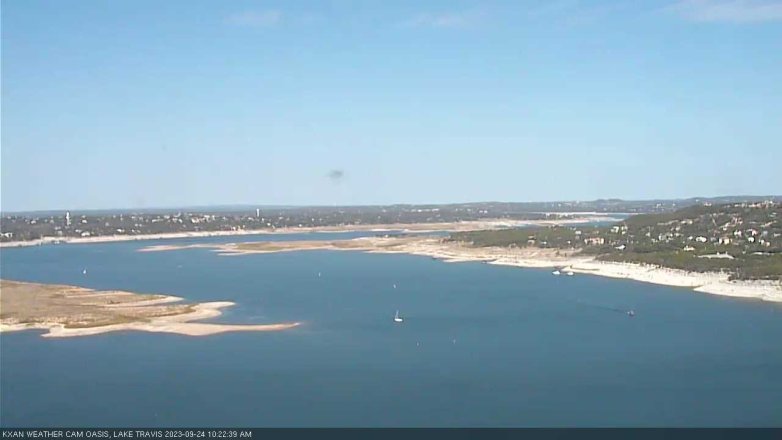 Lake Travis webcam, September 24, 2023 10:25 AM CT