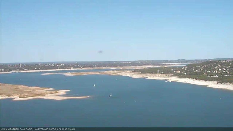 Lake Travis webcam, September 24, 2023 10:45 AM CT