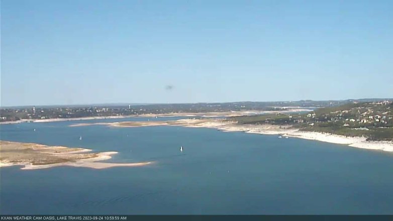 Lake Travis webcam, September 24, 2023 11:00 AM CT