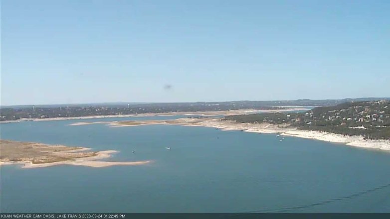 Lake Travis webcam, September 24, 2023 1:25 PM CT