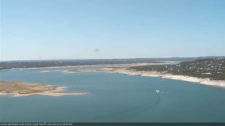 Lake Travis webcam, September 24, 2023 2:00 PM CT