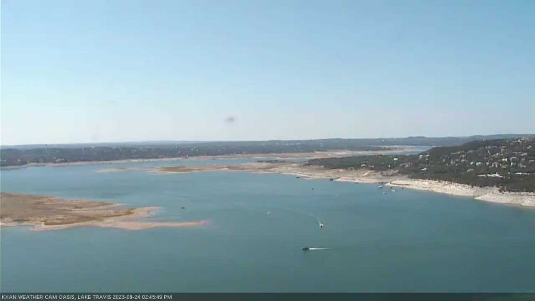 Lake Travis webcam, September 24, 2023 2:45 PM CT
