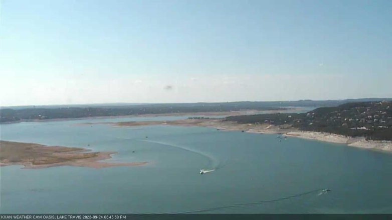Lake Travis webcam, September 24, 2023 3:45 PM CT