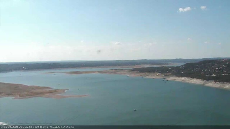 Lake Travis webcam, September 24, 2023 4:00 PM CT