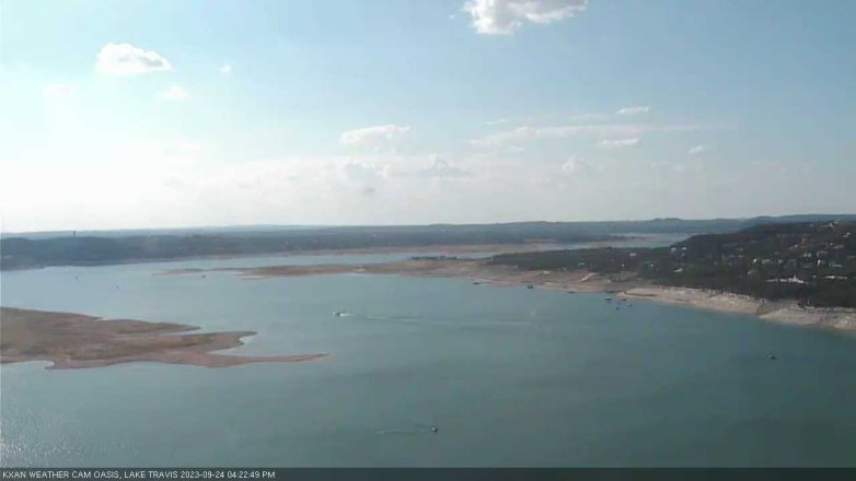 Lake Travis webcam, September 24, 2023 4:25 PM CT