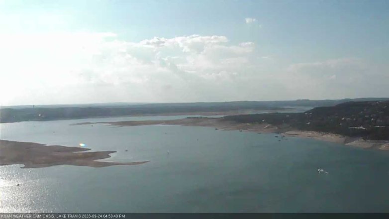 Lake Travis webcam, September 24, 2023 5:00 PM CT