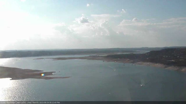 Lake Travis webcam, September 24, 2023 5:25 PM CT