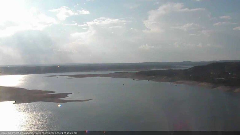 Lake Travis webcam, September 24, 2023 5:45 PM CT