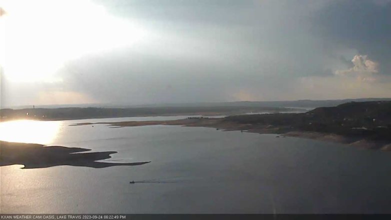 Lake Travis webcam, September 24, 2023 6:25 PM CT