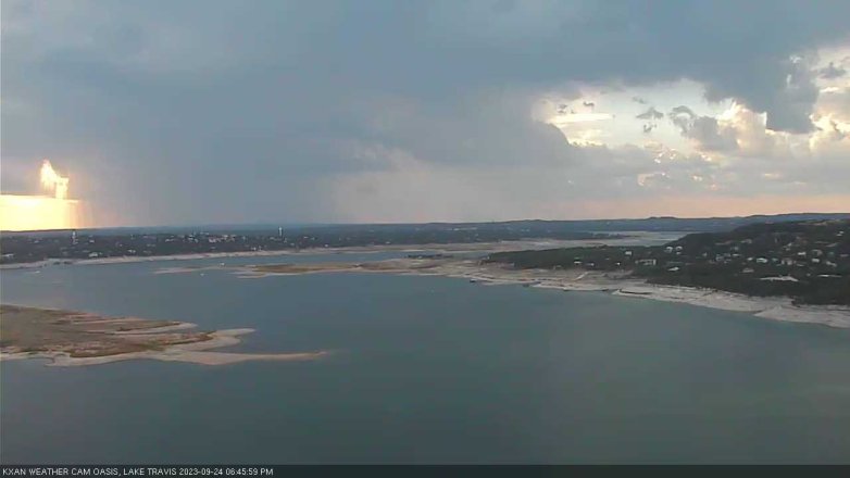 Lake Travis webcam, September 24, 2023 6:45 PM CT