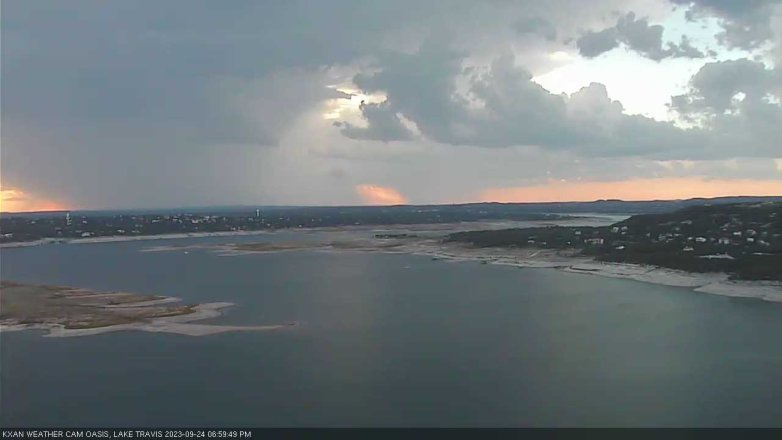 Lake Travis webcam, September 24, 2023 7:00 PM CT