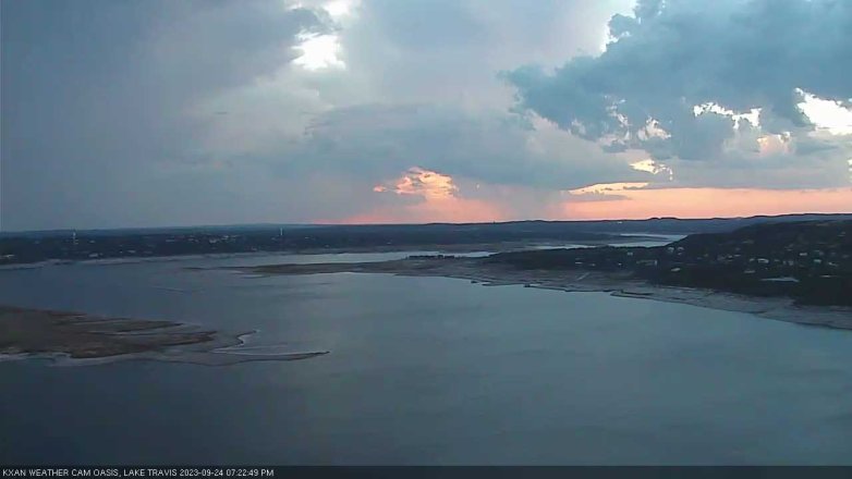 Lake Travis webcam, September 24, 2023 7:25 PM CT