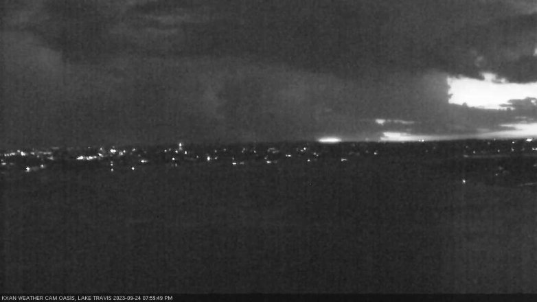 Lake Travis webcam, September 24, 2023 8:00 PM CT