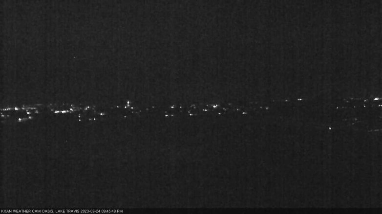 Lake Travis webcam, September 24, 2023 9:45 PM CT