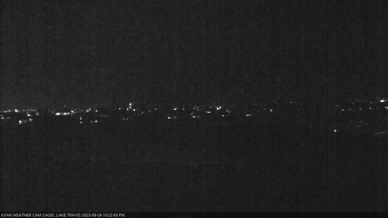 Lake Travis webcam, September 24, 2023 10:25 PM CT