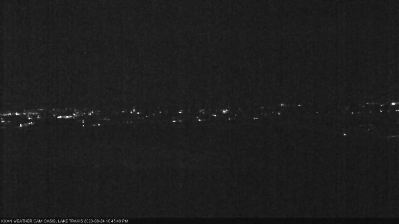 Lake Travis webcam, September 24, 2023 10:45 PM CT