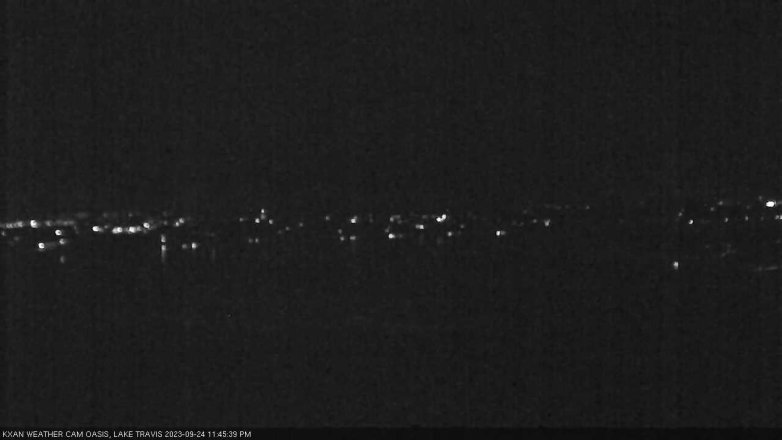Lake Travis webcam, September 24, 2023 11:45 PM CT