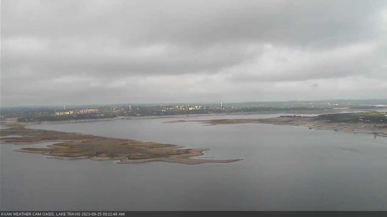 Lake Travis webcam, September 25, 2023 9:25 AM CT