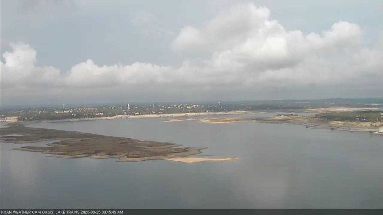 Lake Travis webcam, September 25, 2023 9:45 AM CT