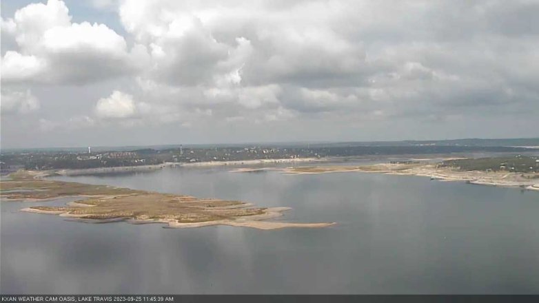 Lake Travis webcam, September 25, 2023 11:45 AM CT