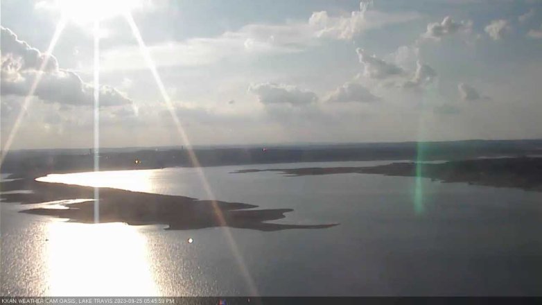 Lake Travis webcam, September 25, 2023 5:45 PM CT